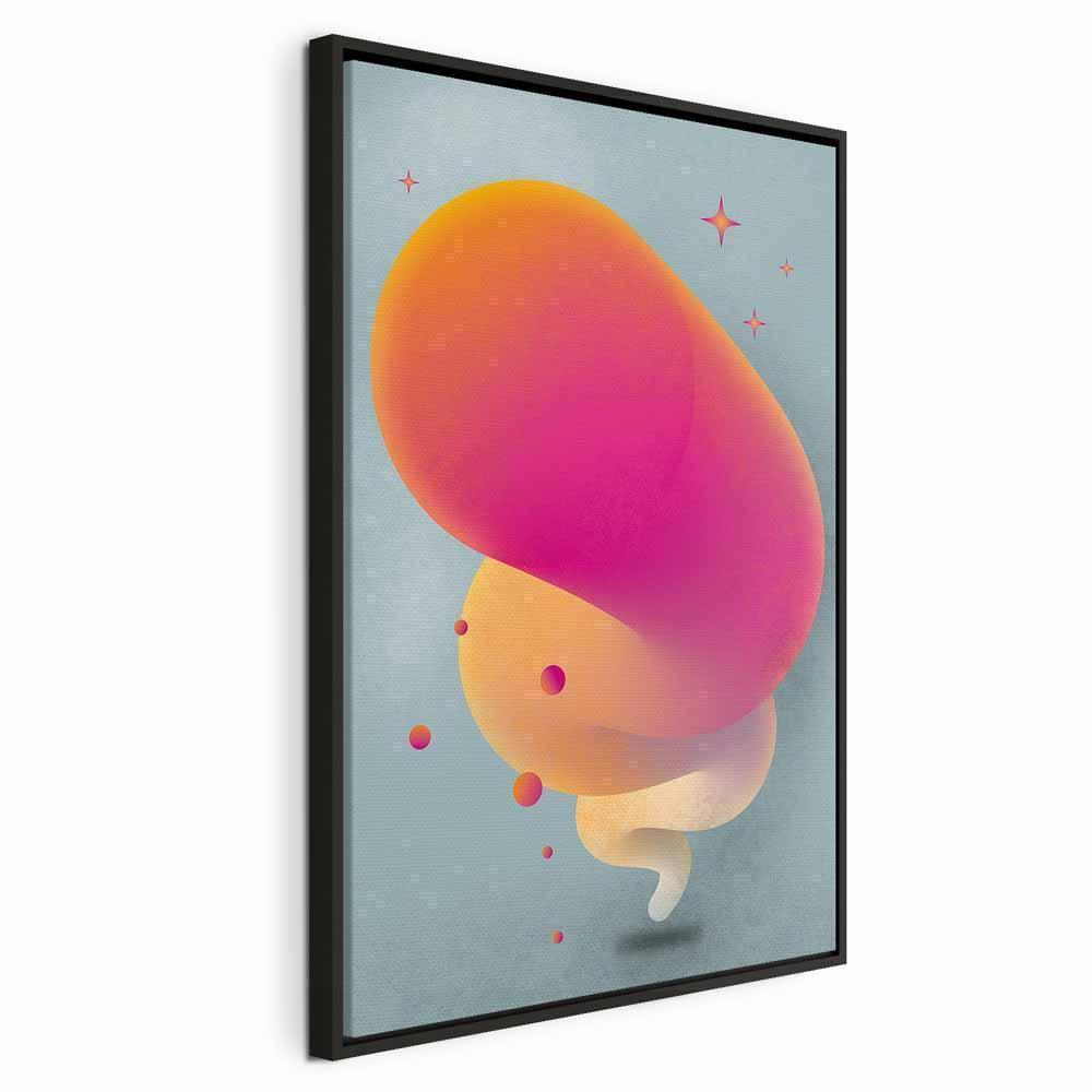 Leinwandbild - Pink Streak (1 Part) Vertical