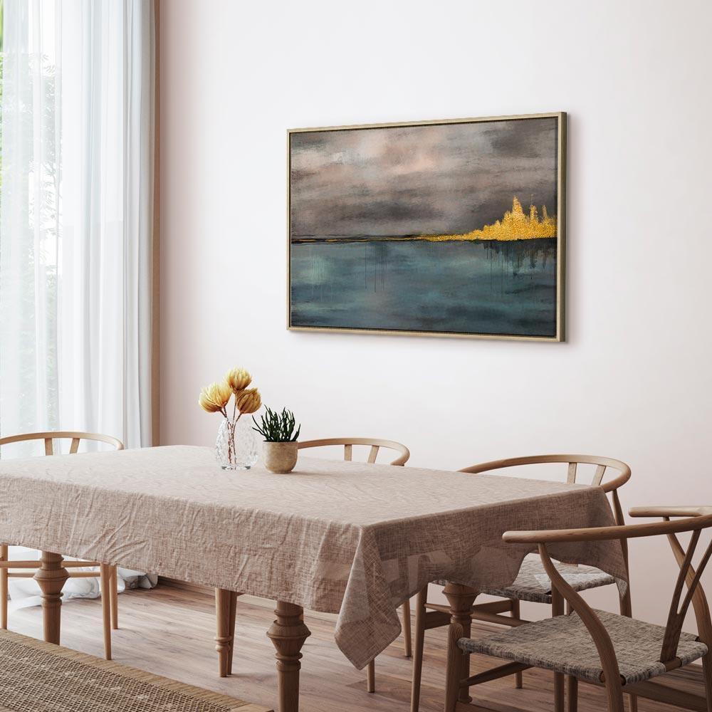 Leinwandbild - Golden City (1 Part) Wide