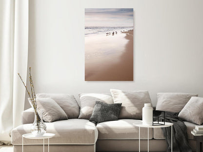 Leinwandbild - Autumn Beach (1 Part) Vertical Artgeist