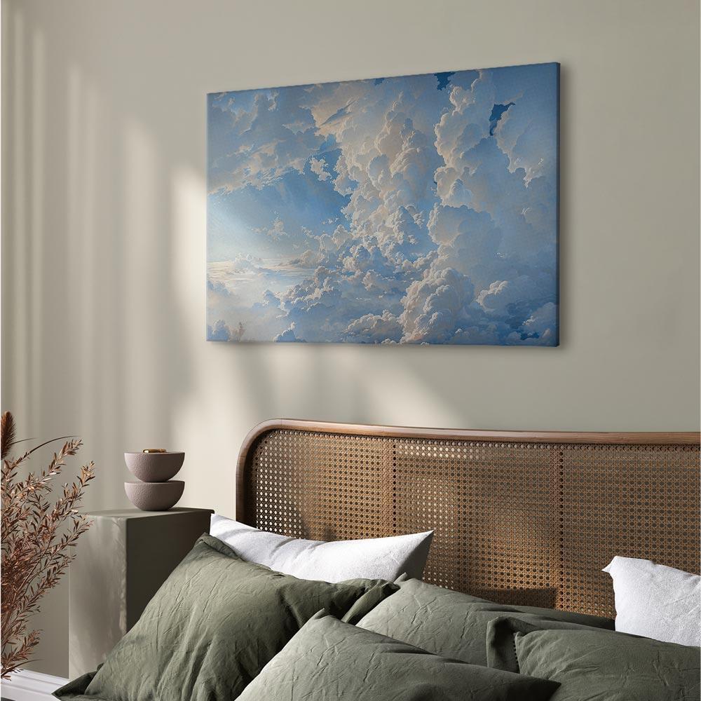 Leinwandbild - The Sun Revealing the Secrets of the Clouds: Spectacular Images in the Sky