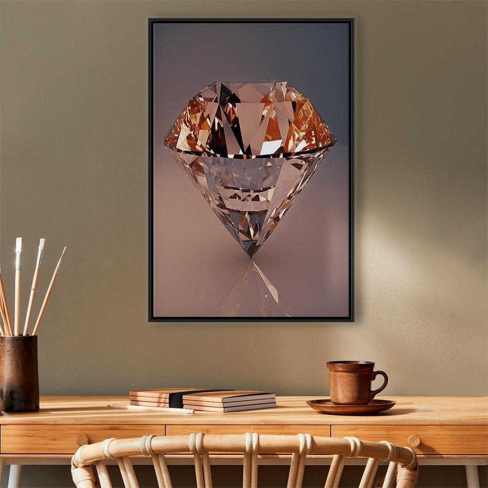 Leinwandbild - Costly Diamond (1 Part) Vertical