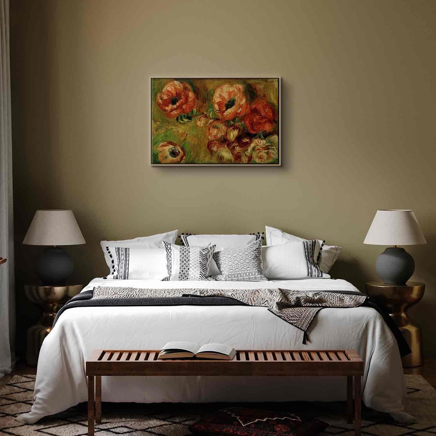Leinwandbild - Les Anémones (Pierre-Auguste Renoir) Artgeist
