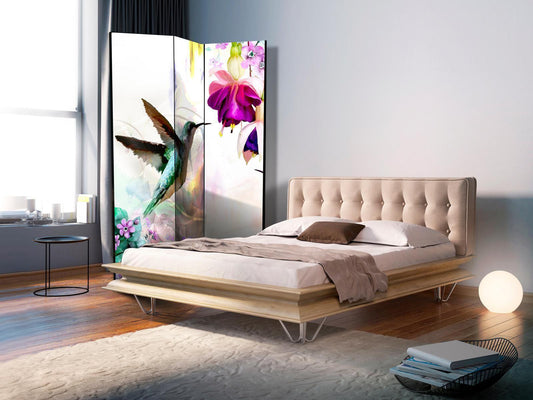 Paravent - Hummingbirds and Flowers Artgeist
