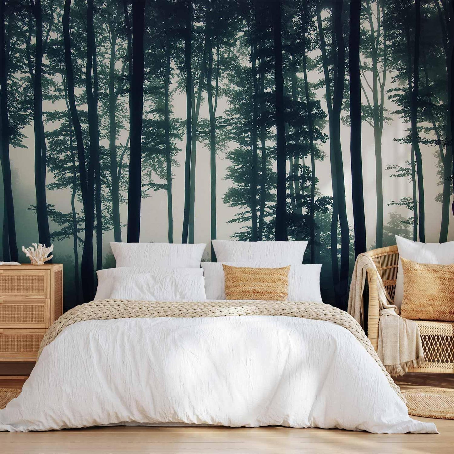 Fototapete - Dark Forest