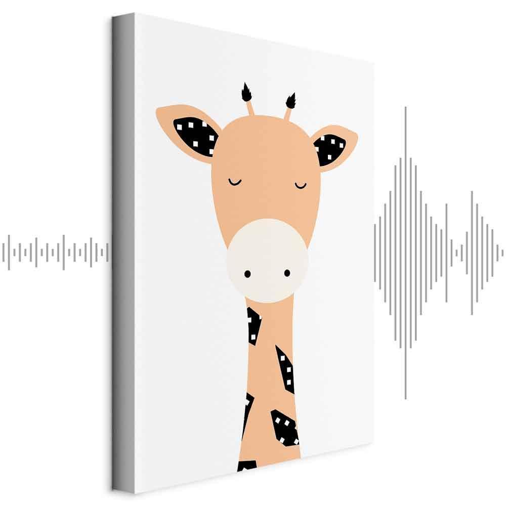 Leinwandbild - Funny Giraffe (1 Part) Vertical