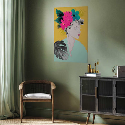 Poster - Flowers in the Hair Artgeist