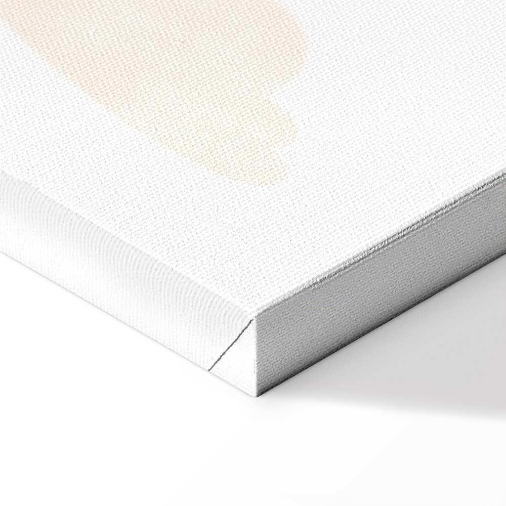 Leinwandbild - Sky with Balloons - Balloons in Subdued Colors Flying in the Sky Among Clouds Rainbows and Stars