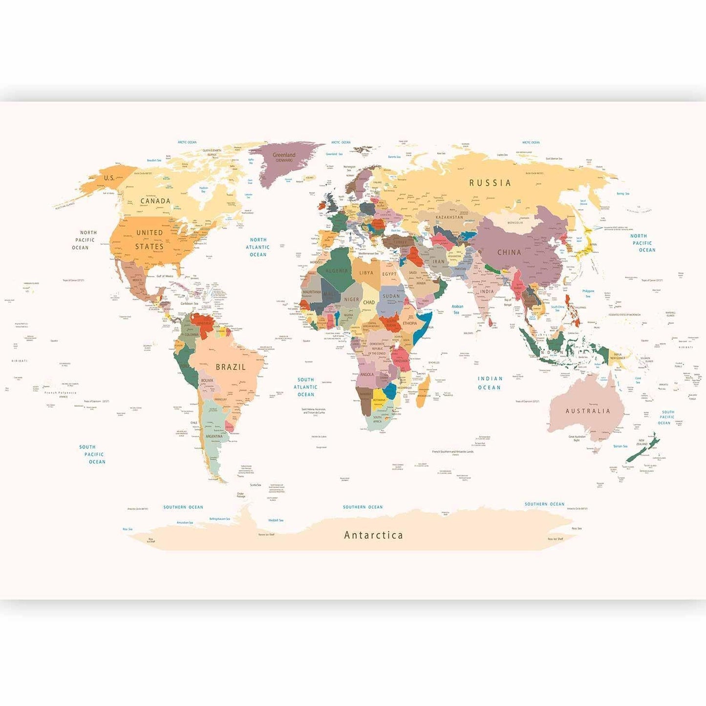 Fototapete - World Map Artgeist