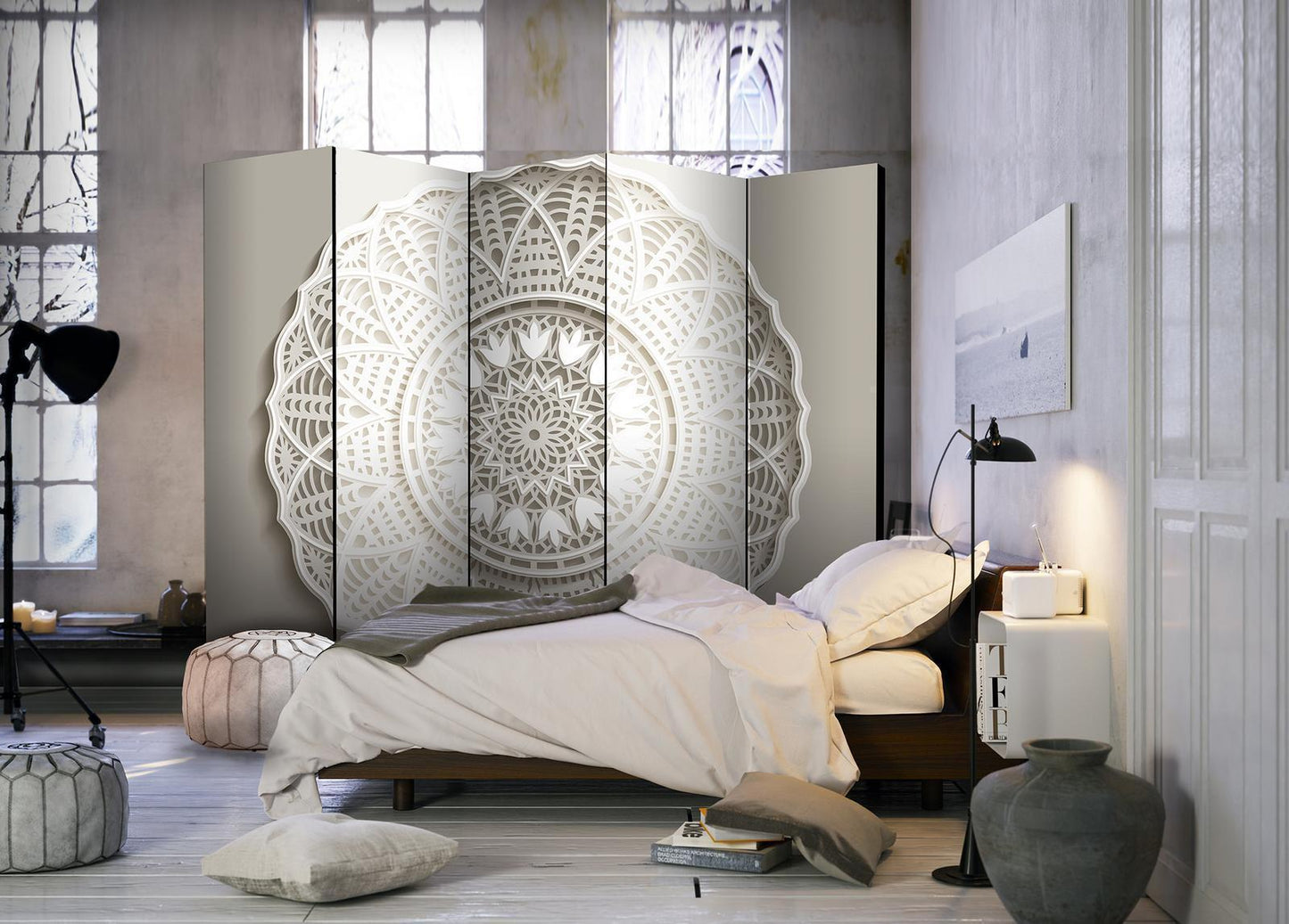 Paravent - Mandala 3D II Artgeist