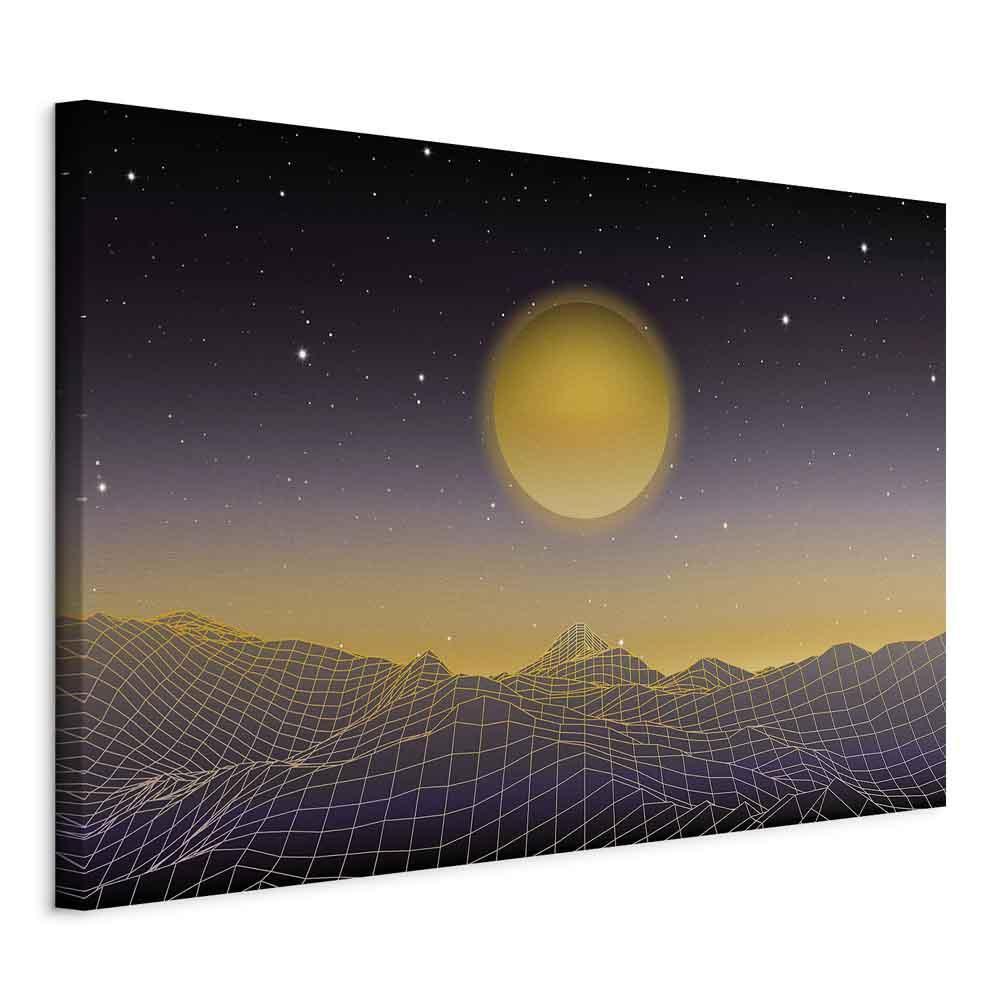 Leinwandbild - Futuristic landscape 3 (1 Part) Wide