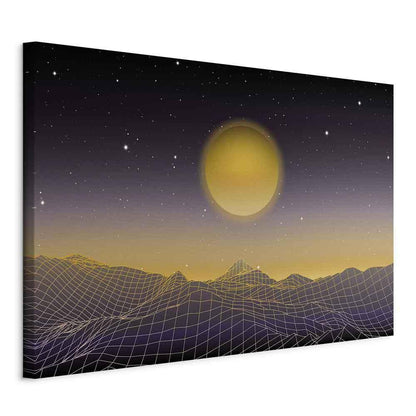 Leinwandbild - Futuristic landscape 3 (1 Part) Wide