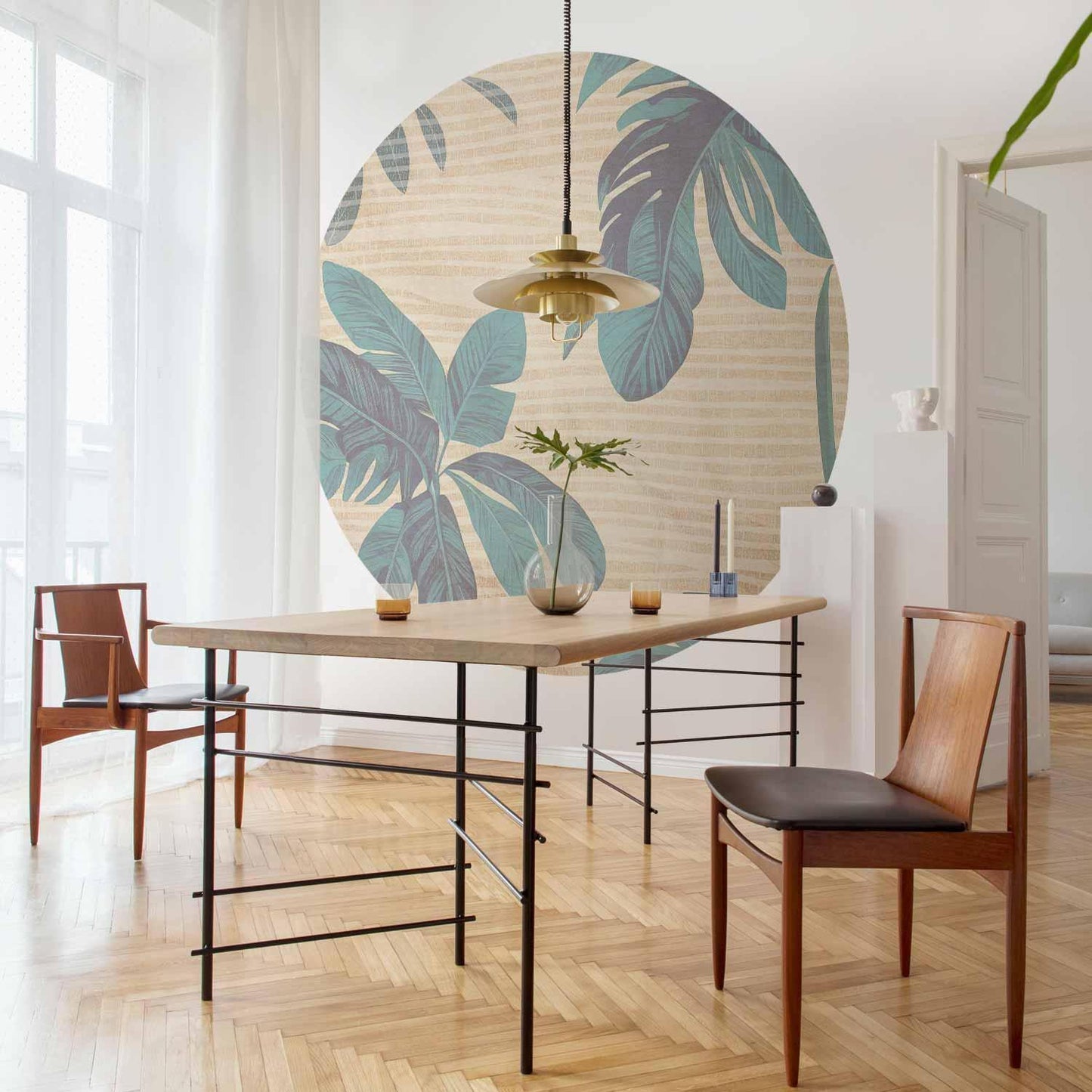 Runde Fototapete - Misty tropics