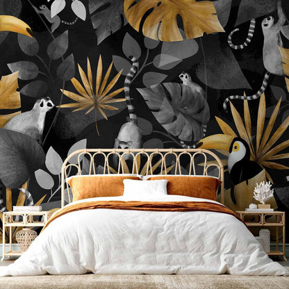 Fototapete - Happy lemurs