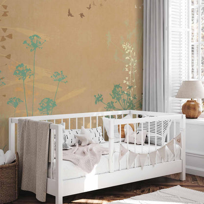 Fototapete - Bird in the Meadow