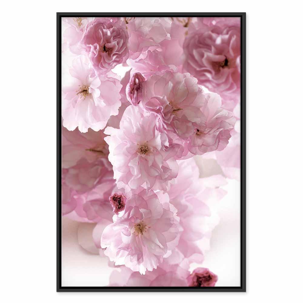 Leinwandbild - Flowery Glamour (1-part) - Flower Petals in Shades of Pink