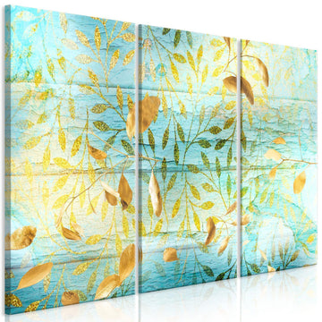 Leinwandbild - Golden Harvest (3 Parts) Artgeist