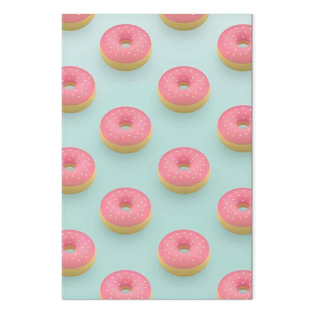 Leinwandbild - Pastel Donuts (1 Part) Vertical