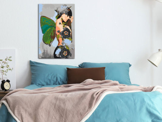 Malen nach Zahlen - Butterfly Woman