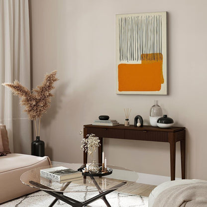 Leinwandbild - Rain on the Beach (1 Part) Vertical