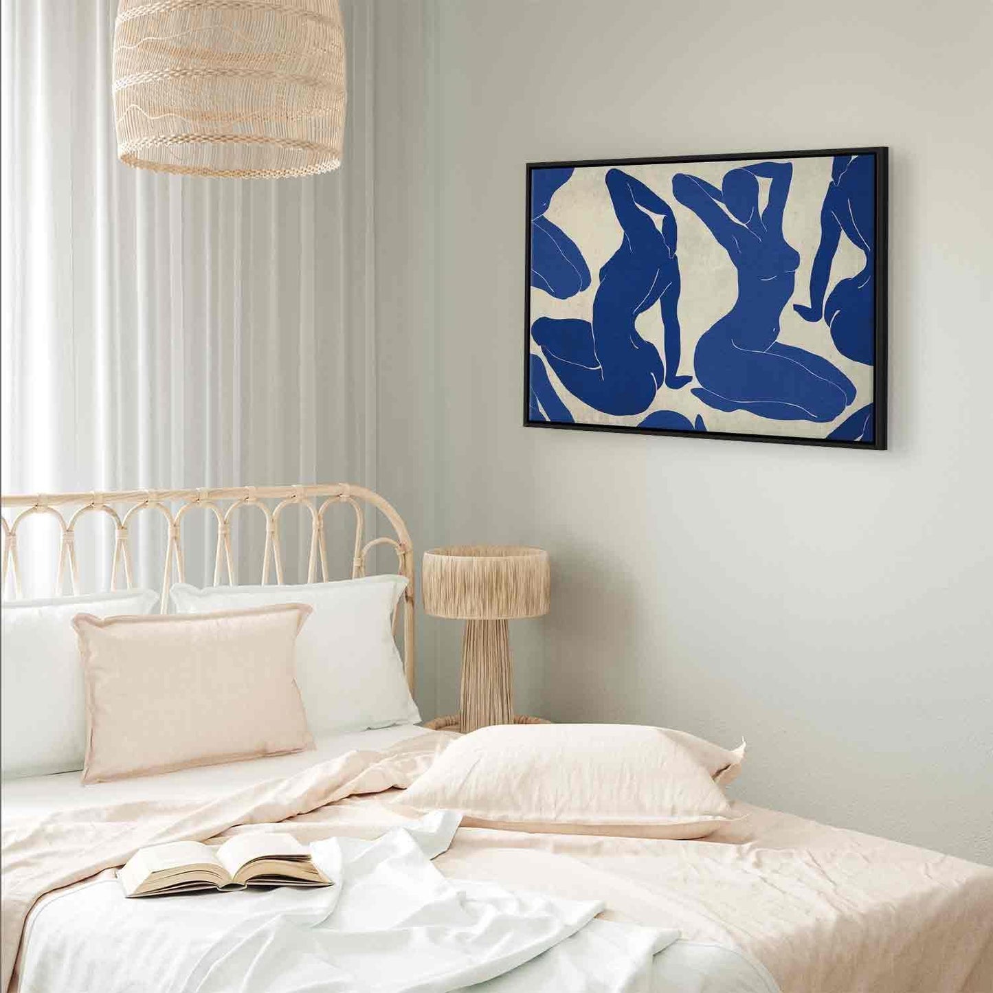 Leinwandbild - Blue femininity