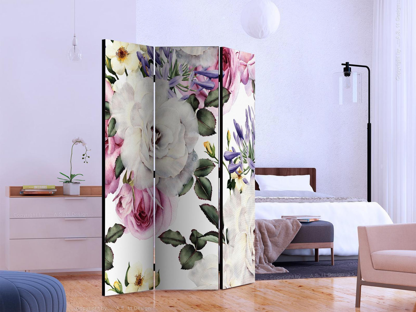 Paravent - Floral Glade Artgeist