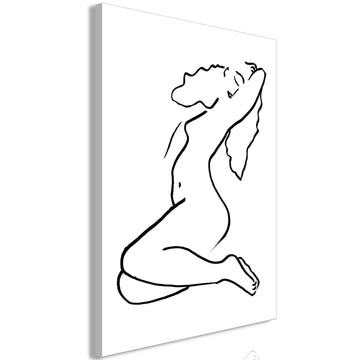 Leinwandbild - Dreamy Lady (1 Part) Vertical Artgeist