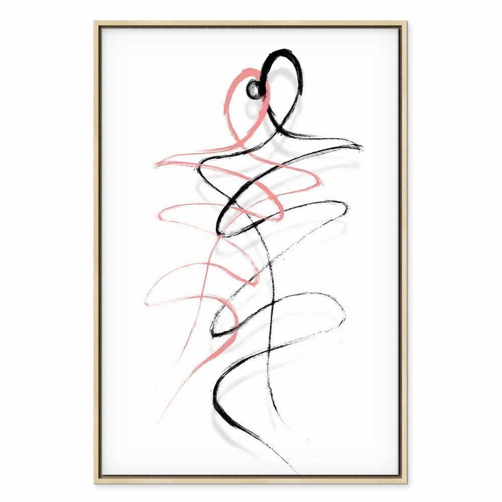 Leinwandbild - Tangled Passion (1 Part) Vertical