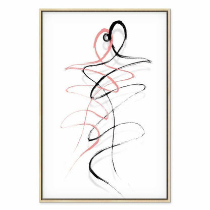 Leinwandbild - Tangled Passion (1 Part) Vertical