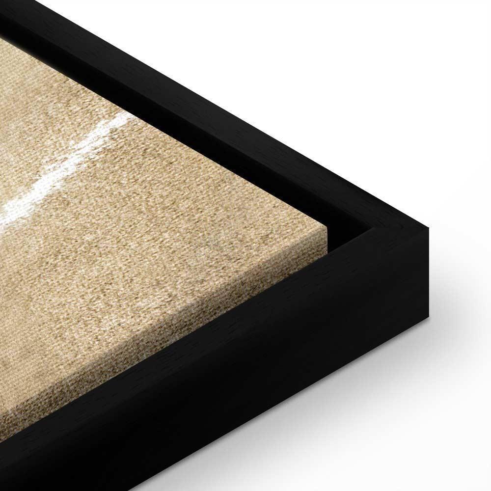 Leinwandbild - Banksy's Plane (1-part) - Red Graffiti Text on Mural Background