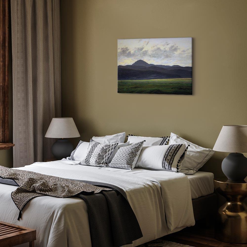 Leinwandbild - Caspar David Friedrich – Mountain Landscape in Bohemia