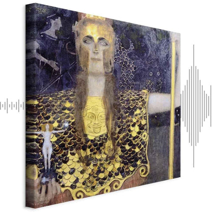 Leinwandbild - Gustav Klimt – Pallas Athene