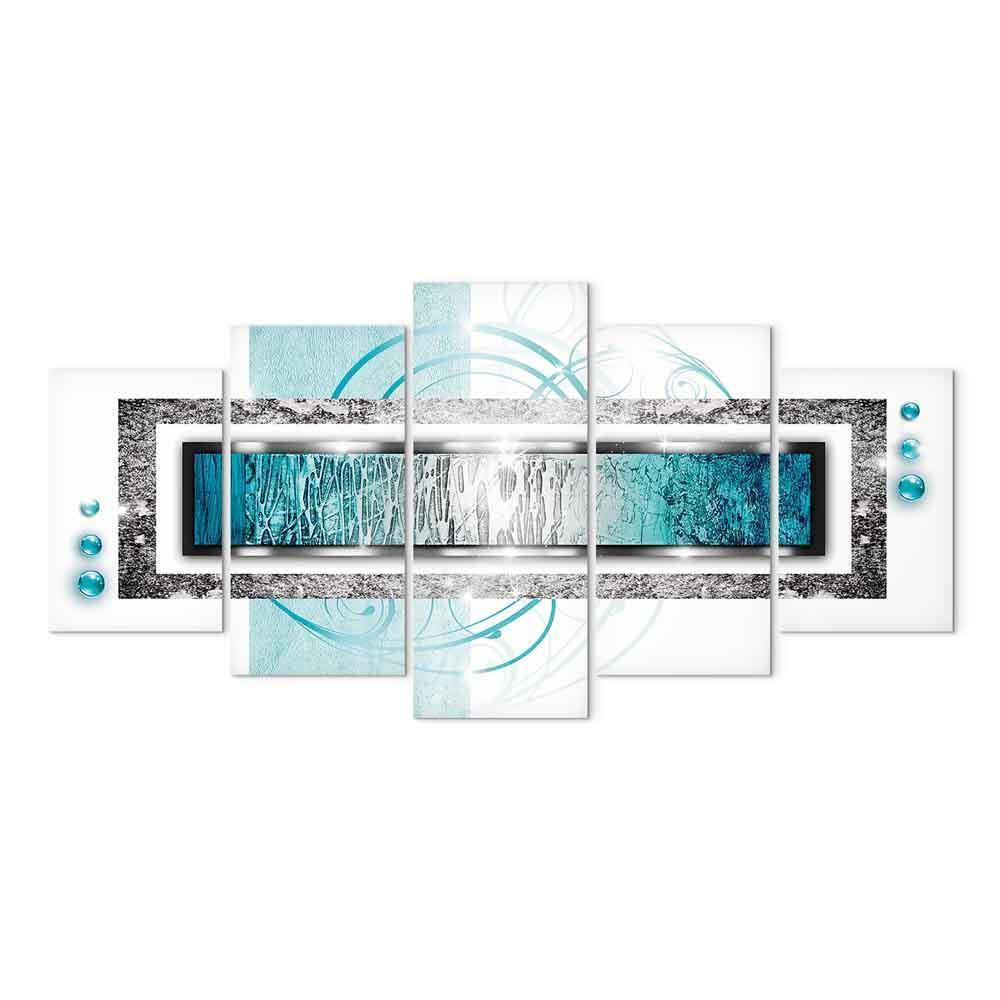 Leinwandbild - Turquoise blizzard