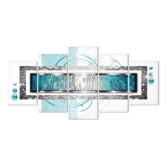 Leinwandbild - Turquoise blizzard