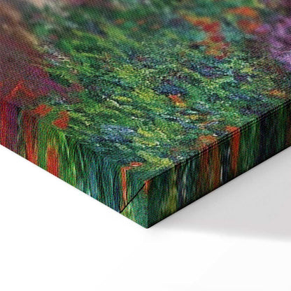 Leinwandbild - Claude Monet – A Pathway in Monet's Garden
