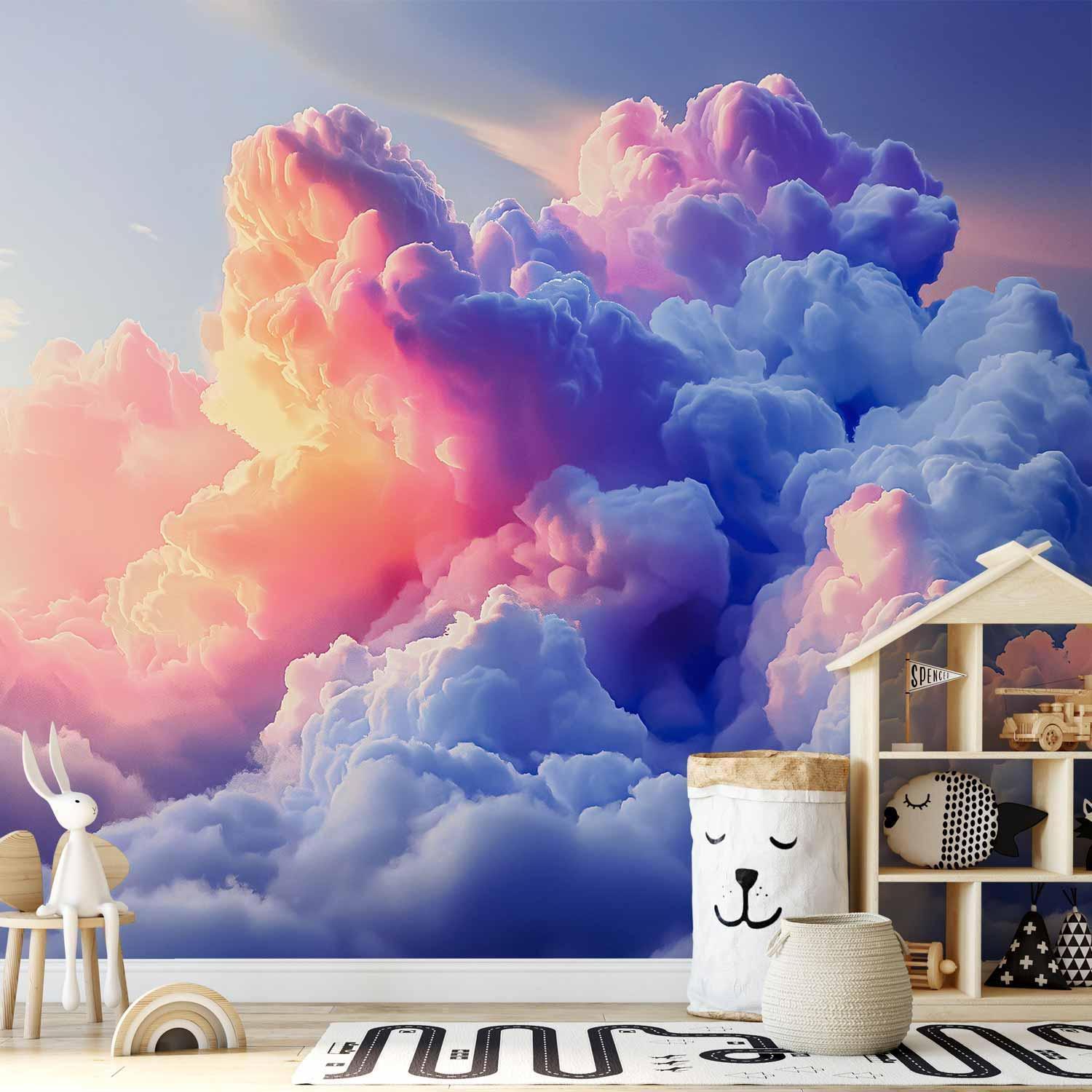 Fototapete - Clouds Like Painted: Artistic Brushes of Dawn Painting the Sky Artgeist