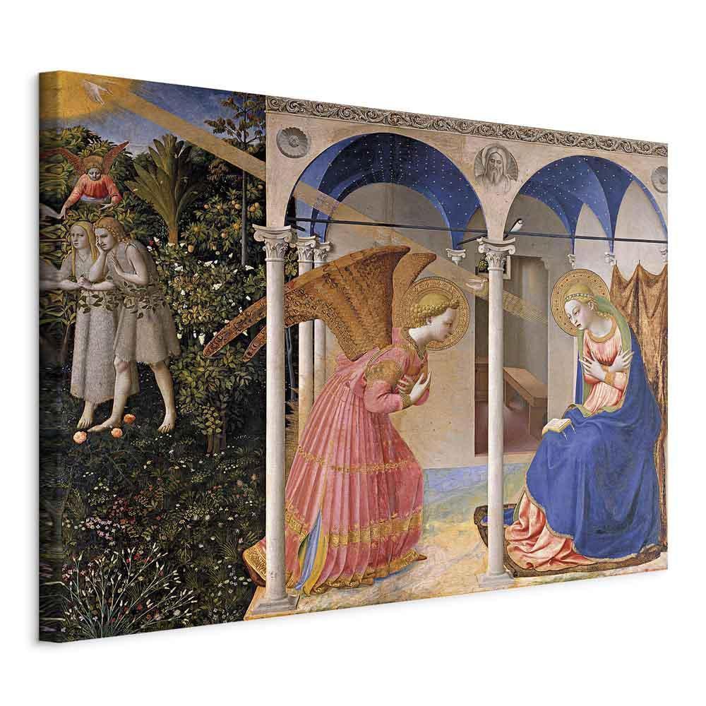 Leinwandbild - Fra Angelico – The Annunciation