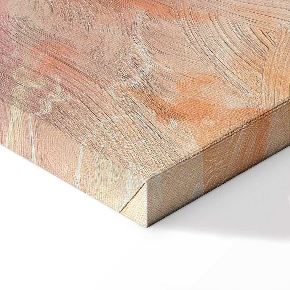 Leinwandbild - Fiery Colors - Dynamic Shapes in Colors of Fire and Pink