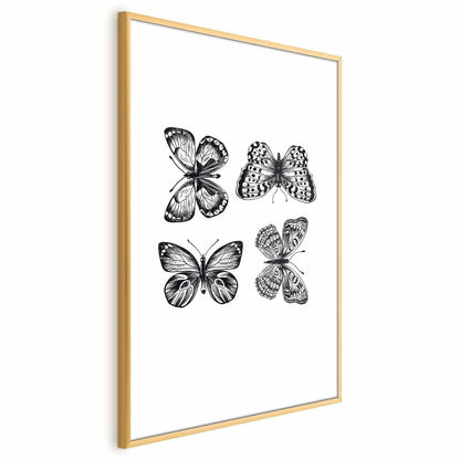 Poster - Four Butterflies Artgeist