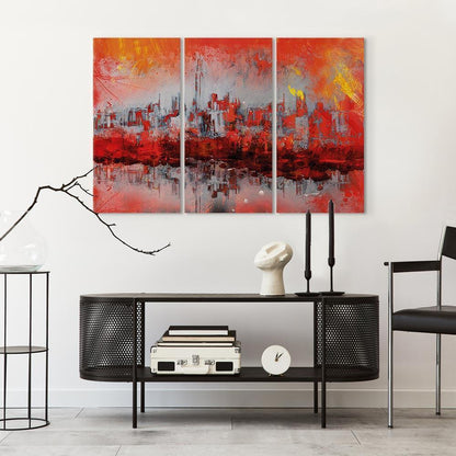 Leinwandbild - New York Sunset (3 Parts)
