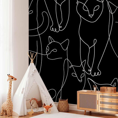 Fototapete - Cat Habits - First Variant