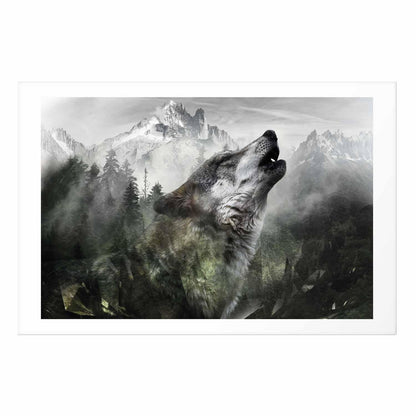 Poster - Howling Wolf