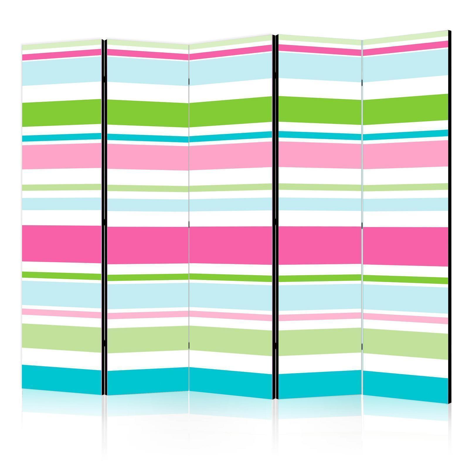 Paravent - Bright stripes II Artgeist
