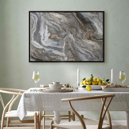 Leinwandbild - Stone abstractions – marble structures in neutral shades