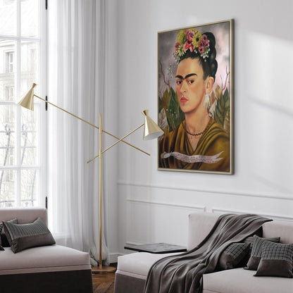 Leinwandbild - Frida Kahlo – Self-Portrait Dedicated to Dr Eloesser