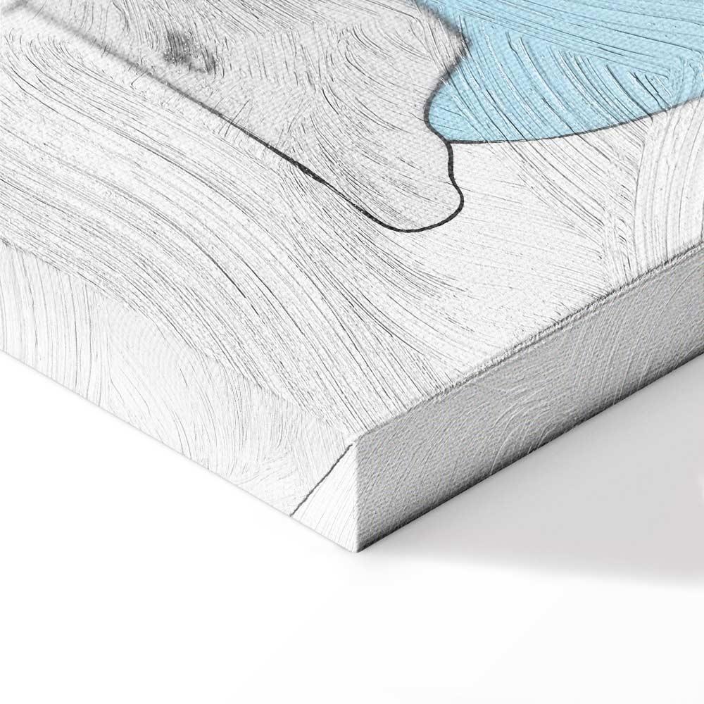 Leinwandbild - Teddy Bears on the Beach (1 Part) Wide