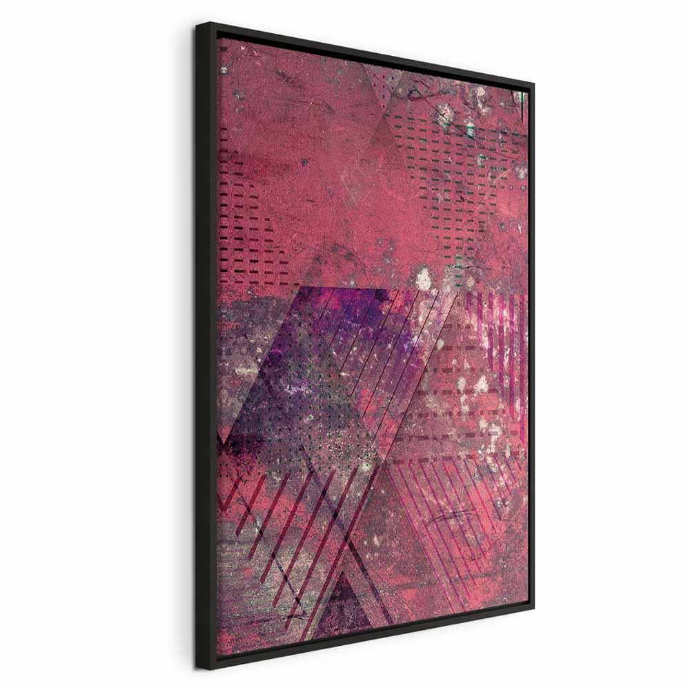 Leinwandbild - Crimson Abstraction (1 Part) Vertical