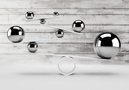 Fototapete Balance - Harmonische 3D-Komposition mit geometrischen Formen