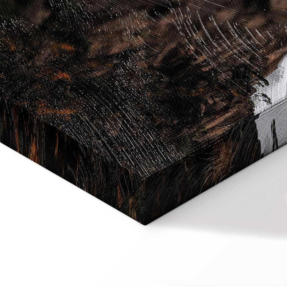 Leinwandbild - Heart of Mountain Landscape (1-part) - Clouds Amid Rocks