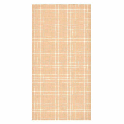 Tapete - Waving Lines - Creamy Grid on a Noisy Pastel Background