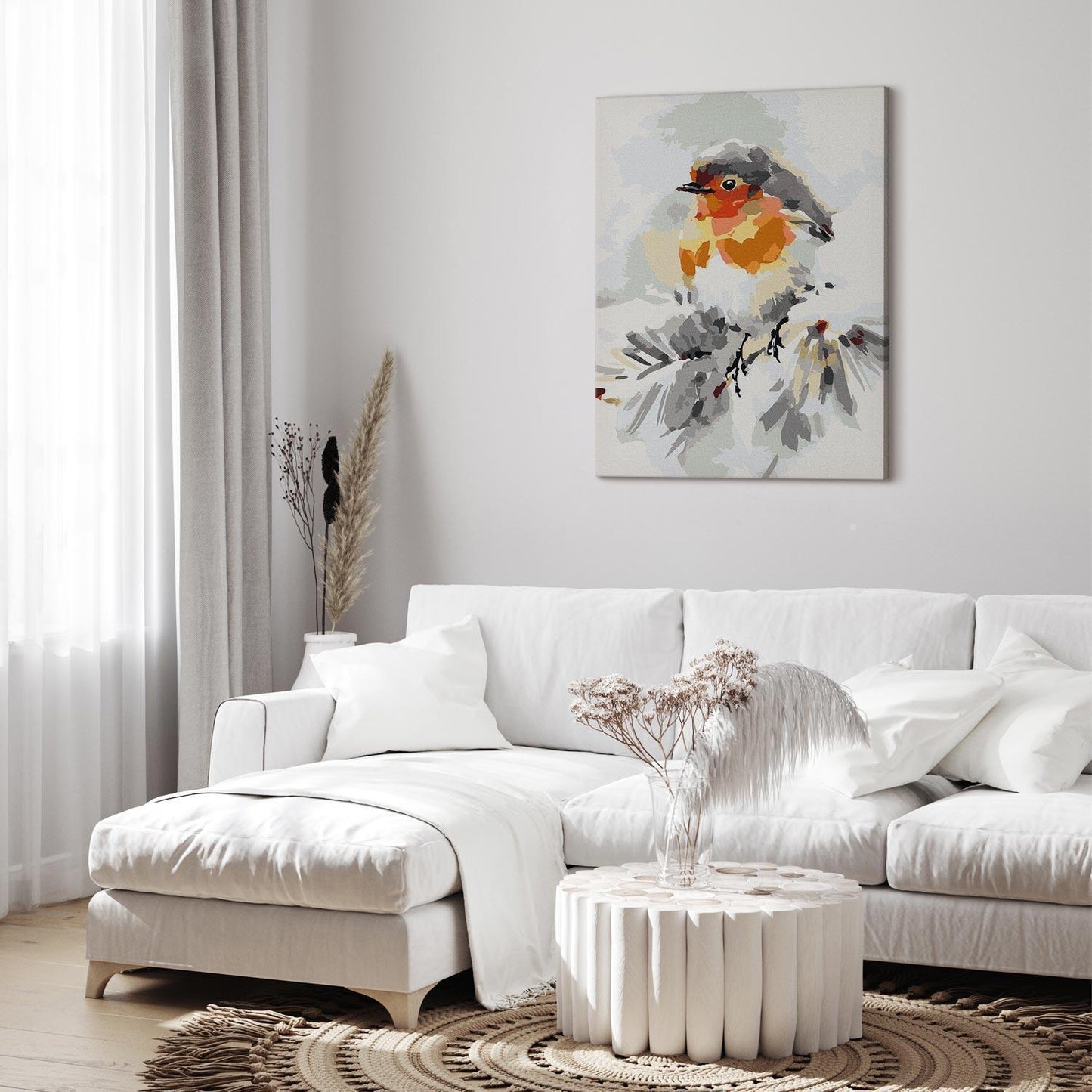 Malen nach Zahlen - Bird on the Christmas Tree